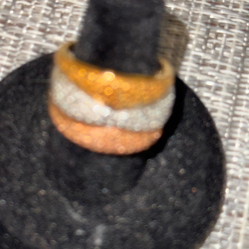 QVC Gold and Silver Tone Ring size 6